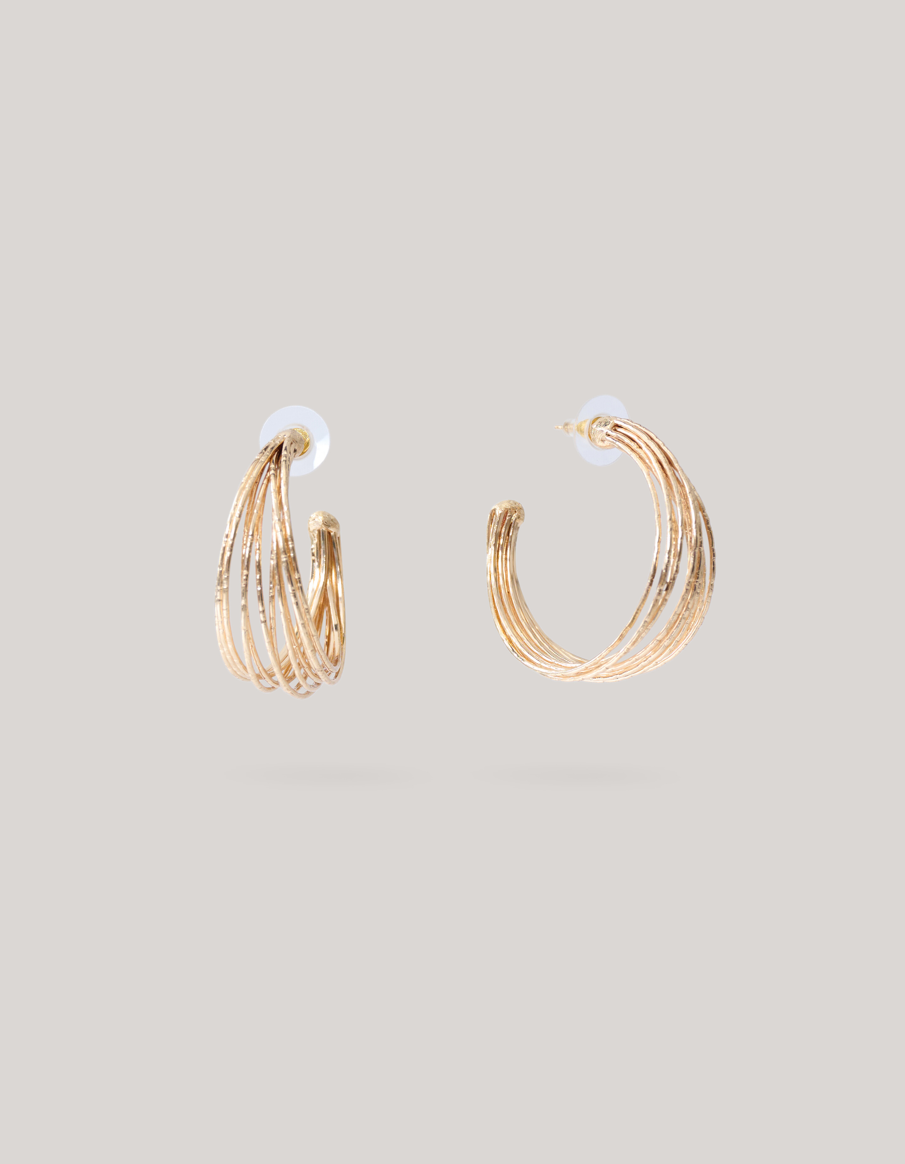 Multi Cord Hoop Ohrringe Gold SHOEBY ACCESSOIRES