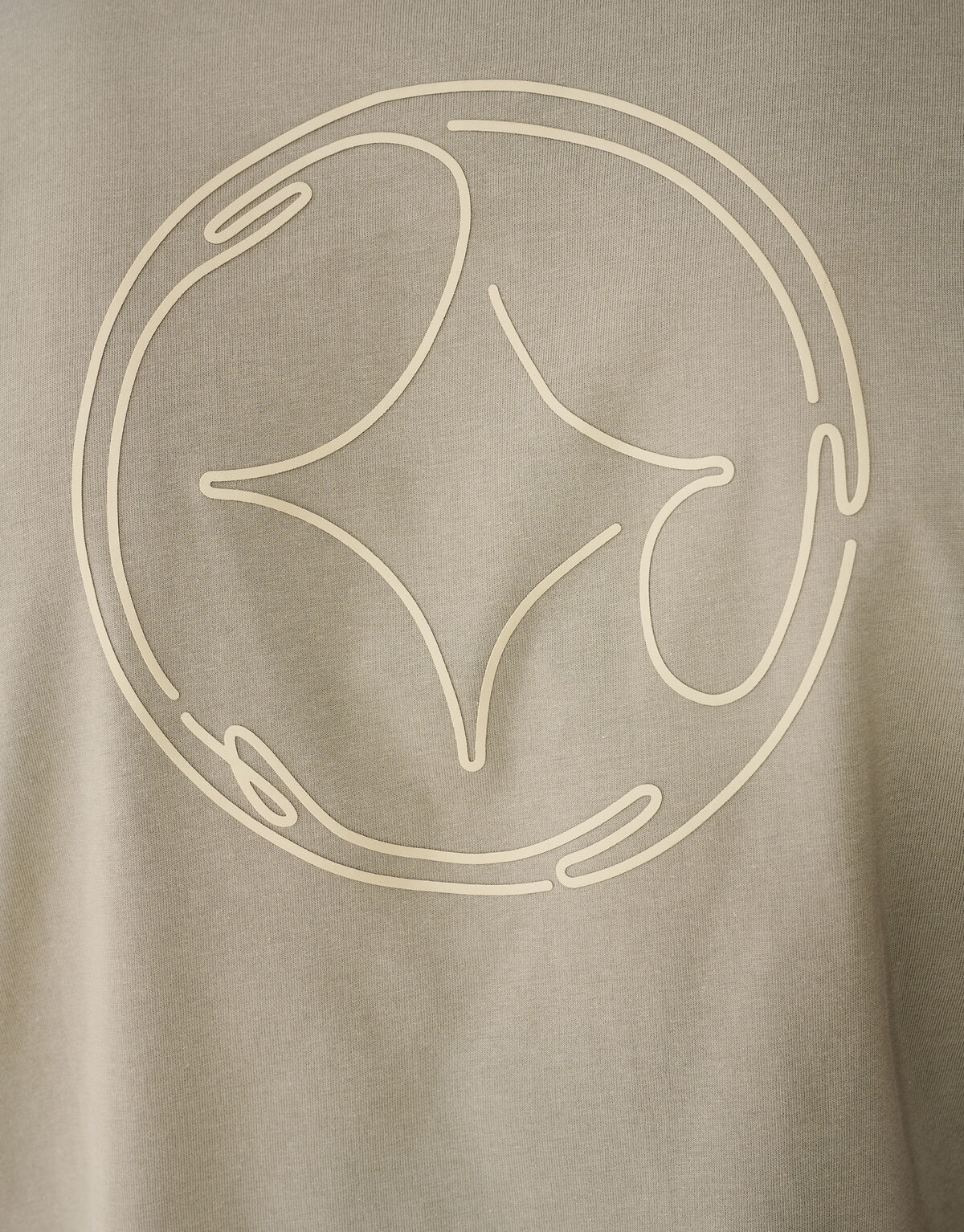 Logo-T-Shirt Khaki SHOEBY MEN