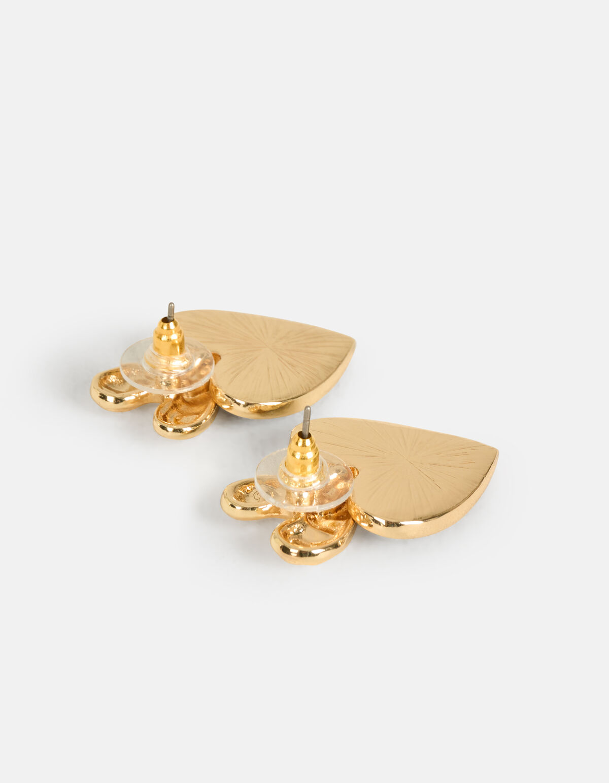 Doppelherz-Ohrringe Gold SHOEBY ACCESSOIRES