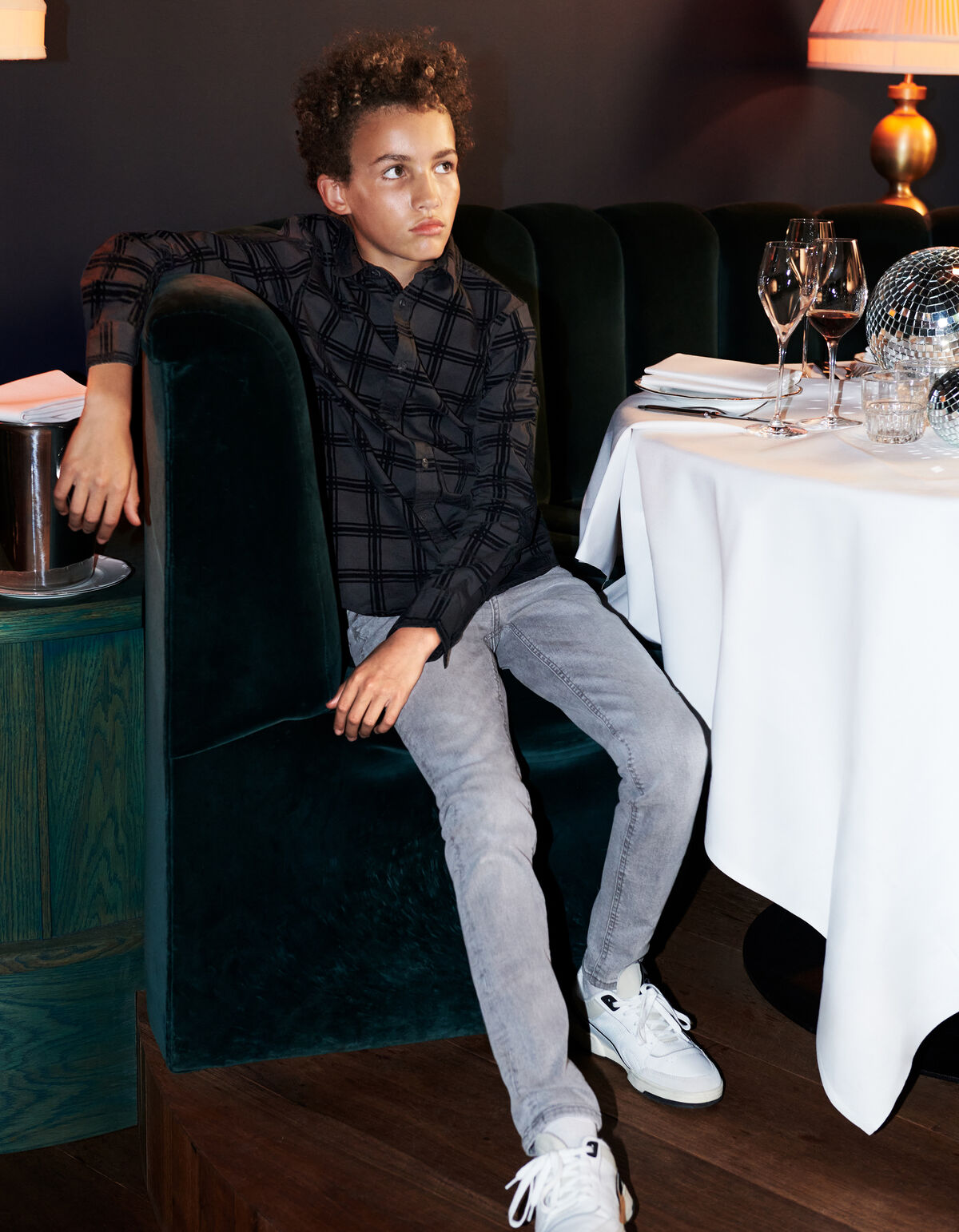 Flock Shirt Schwarz SHOEBY BOYS