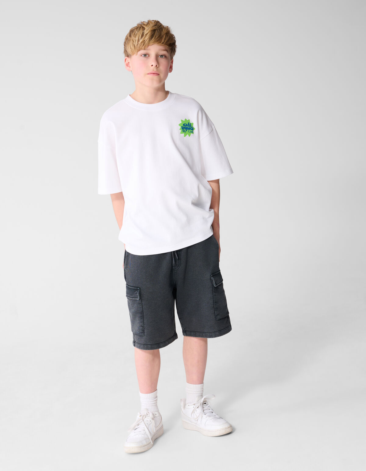 Stay Cool Artwork T-Shirt Wei&szlig; SHOEBY BOYS