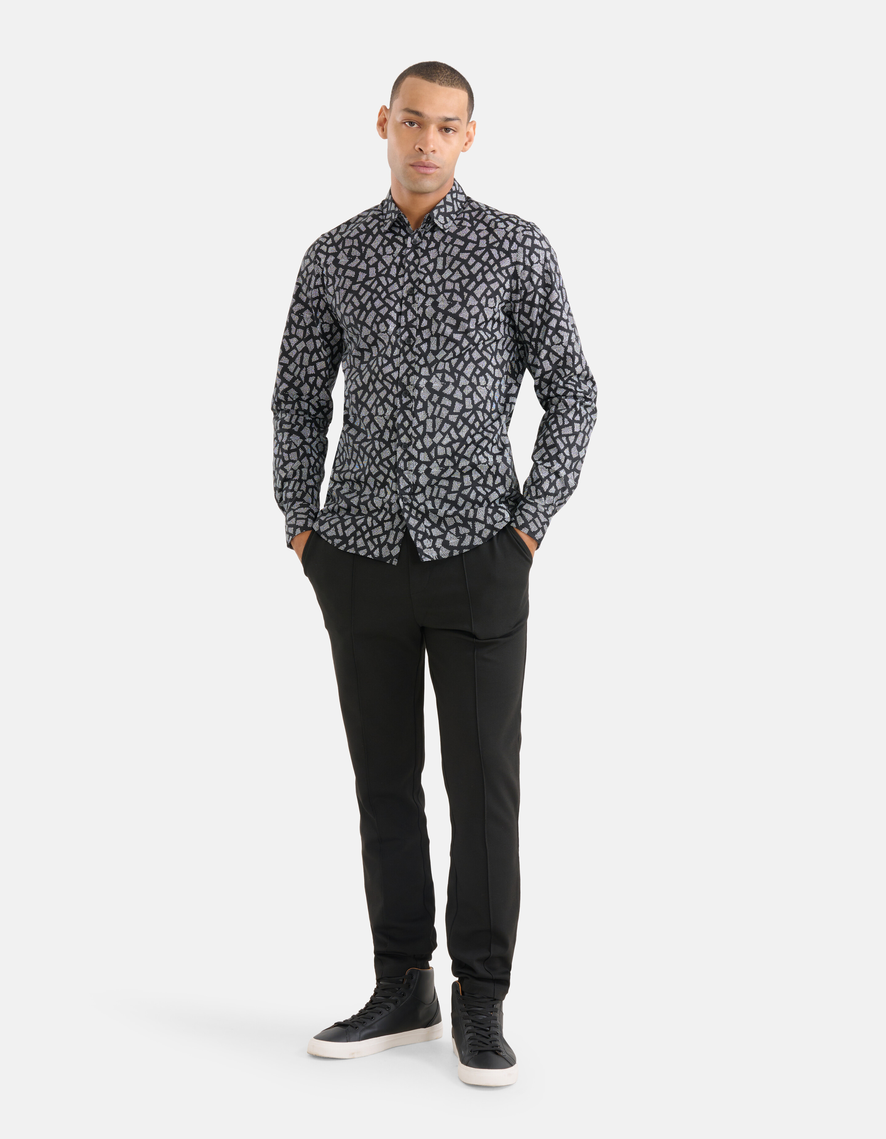 Grafik-Shirt Schwarz SHOEBY MEN