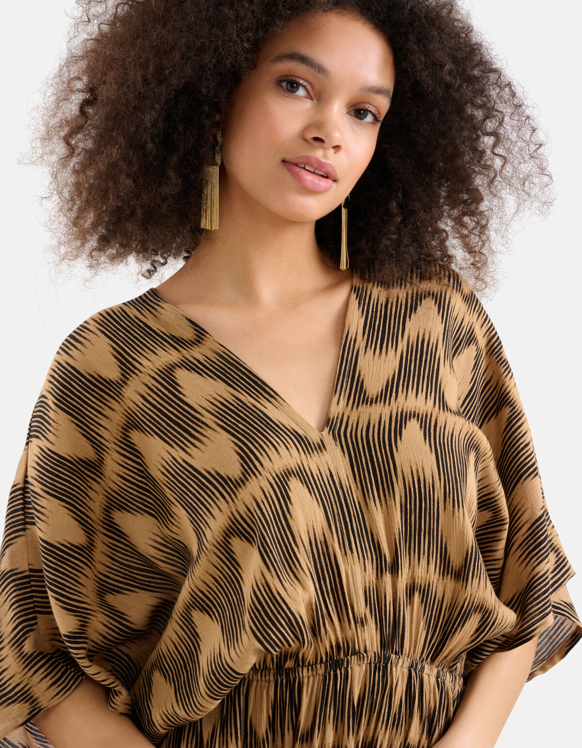 Crinkle Dress Braun SHOEBY WOMEN