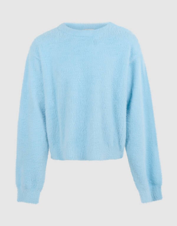 Fluffy Pullover Hellblau SHOEBY GIRLS