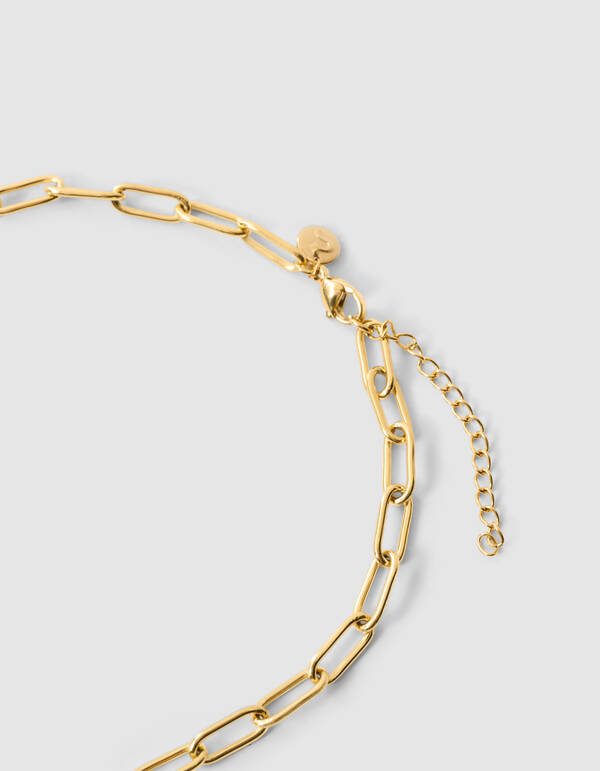 Charm-Kette Halskette Gold/Blau SHOEBY ACCESSOIRES