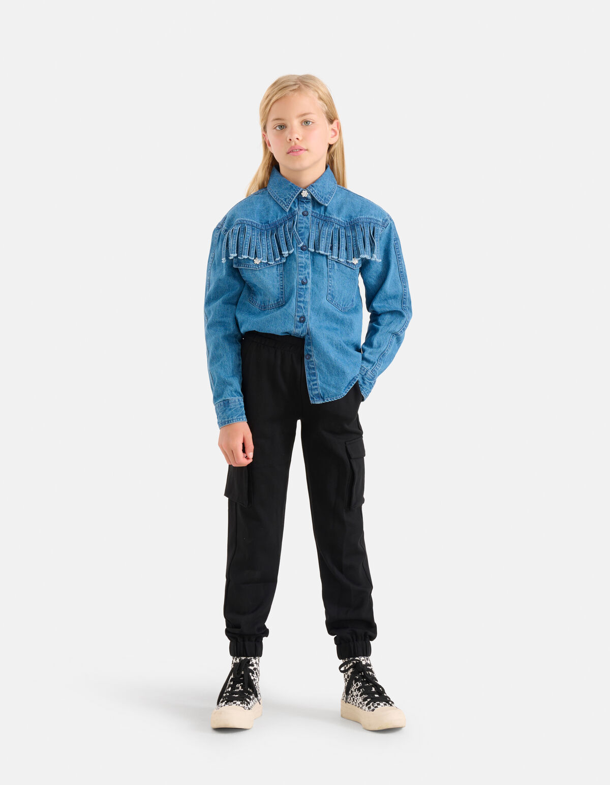 Denim-Bluse Blau SHOEBY GIRLS