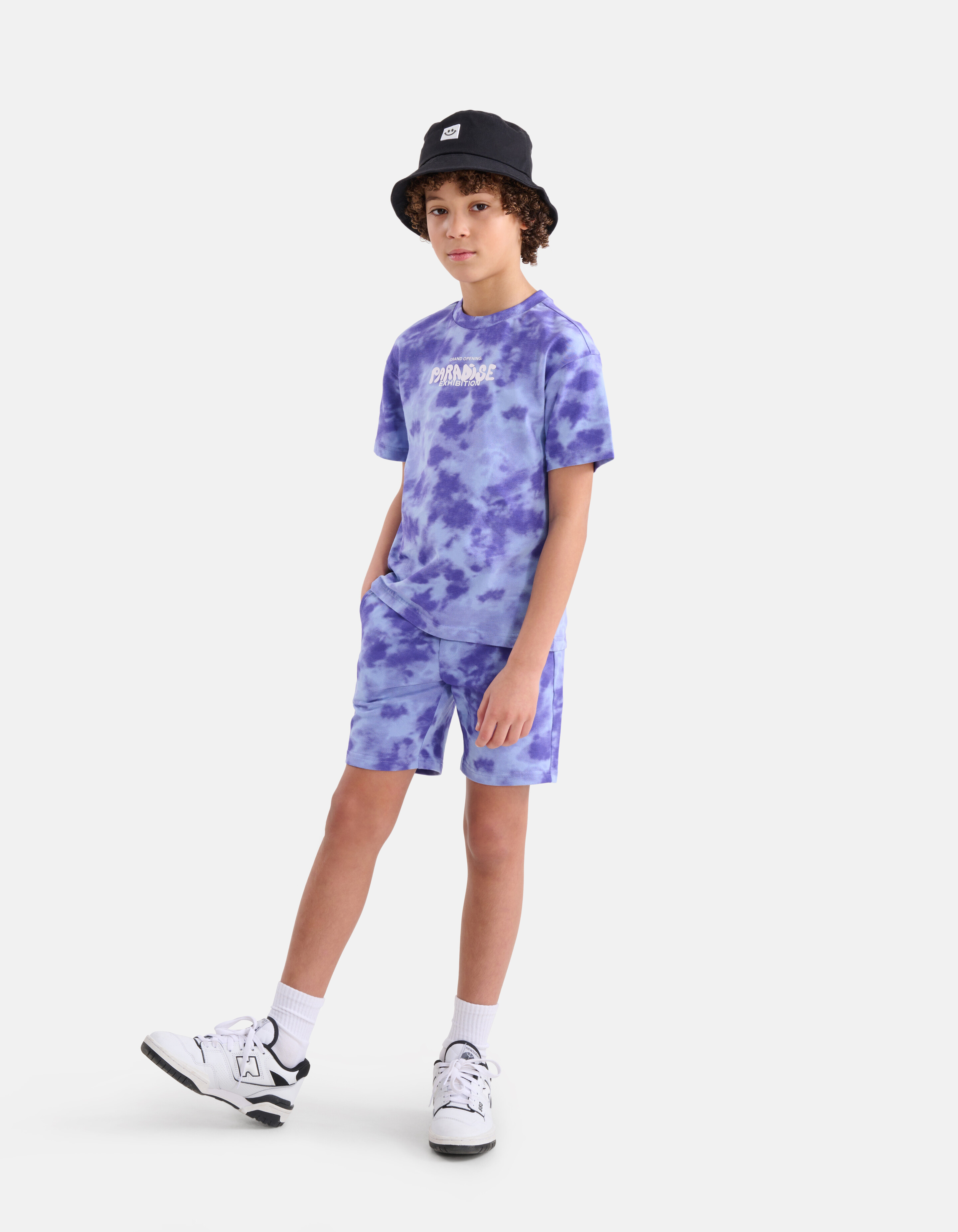 Tie Dye Short Paars SHOEBY BOYS