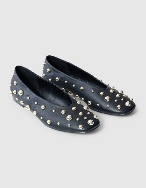 Nieten Ballerinas Schwarz SHOEBY SHOES