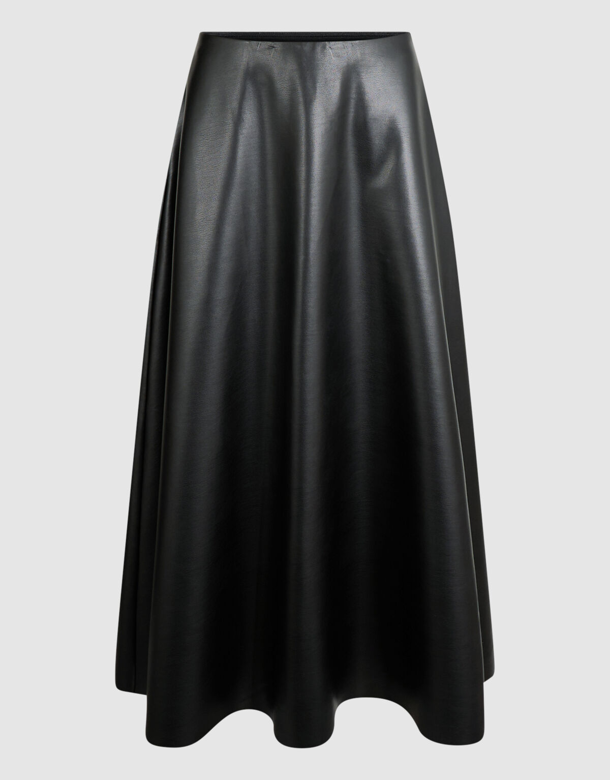 Veganer Maxi-Rock aus Kunstleder schwarz SHOEBY WOMEN
