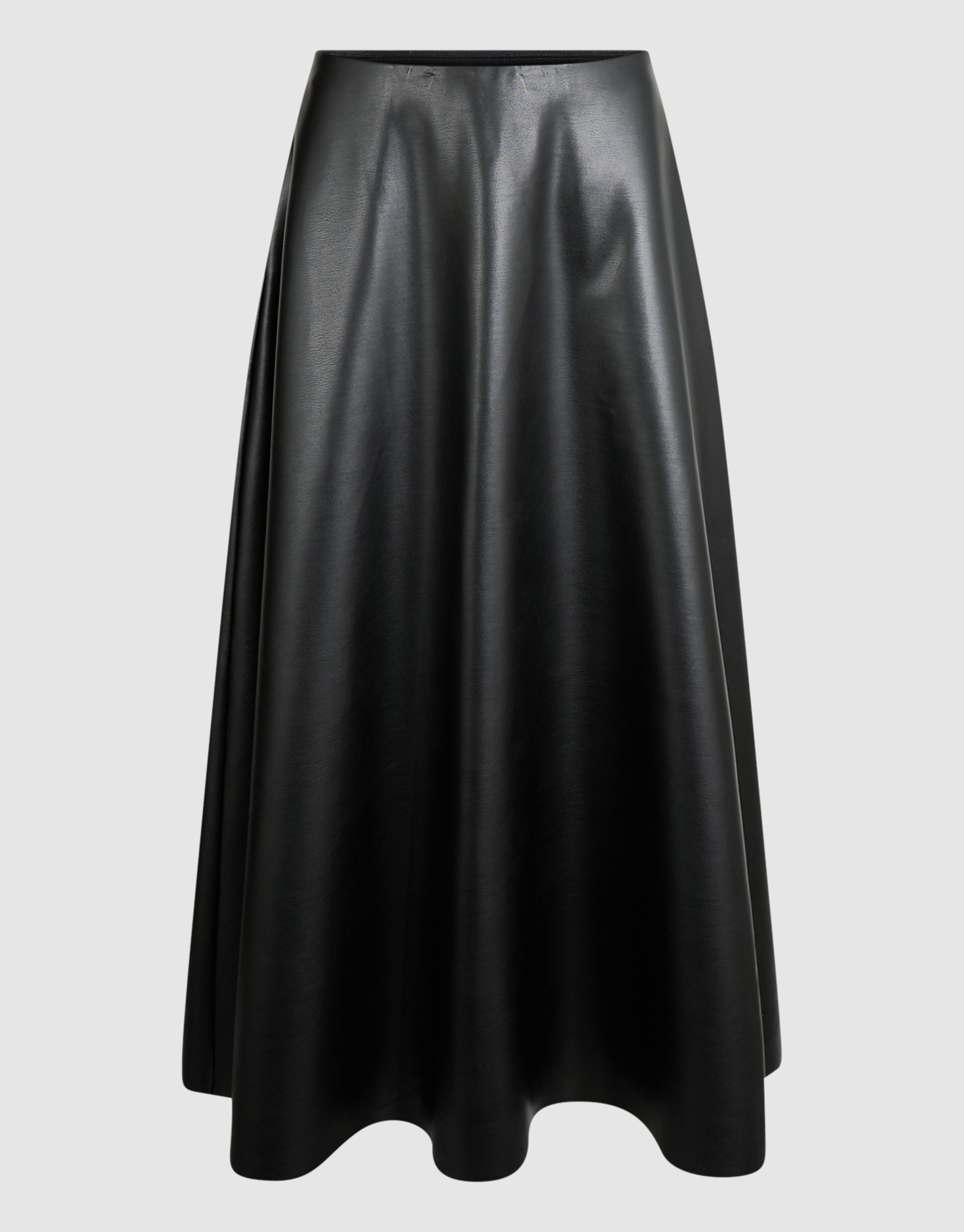 Veganer Maxi-Rock aus Kunstleder schwarz SHOEBY WOMEN