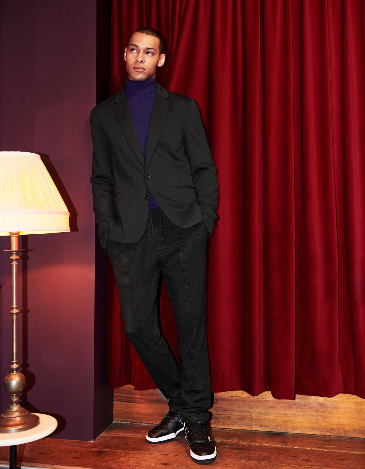 Karo-Hose Schwarz SHOEBY MEN