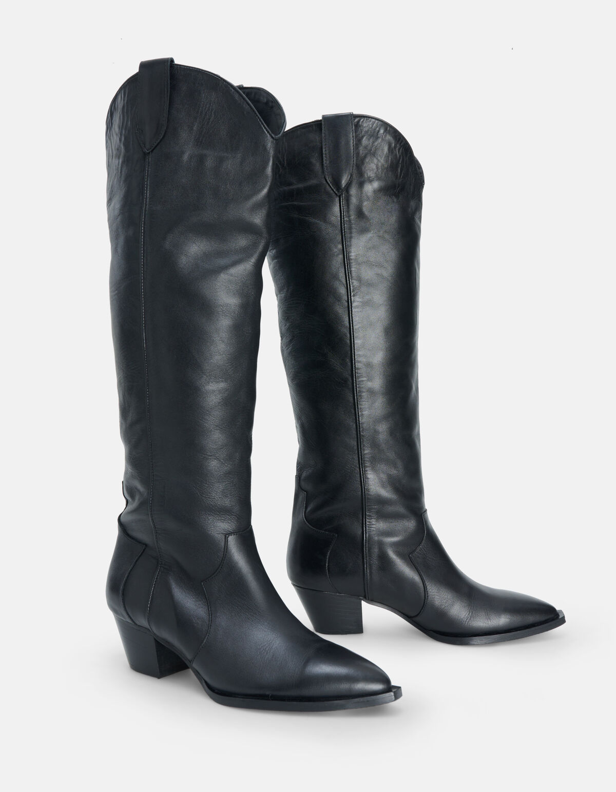 Hoher Leder-Westernstiefel SHOEBY SHOES