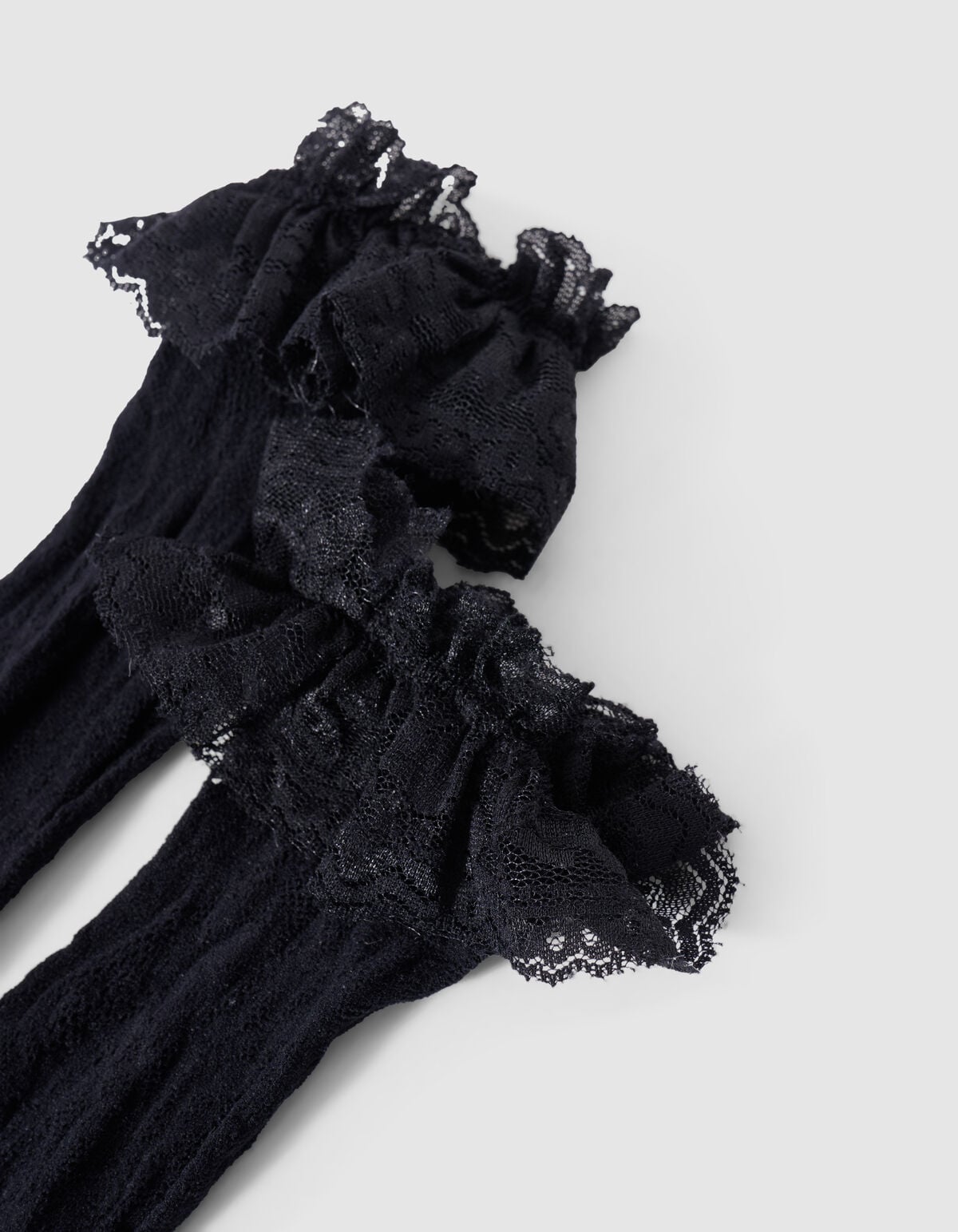 Spitzensocken Mit R&uuml;schen Schwarz SHOEBY ACCESSOIRES