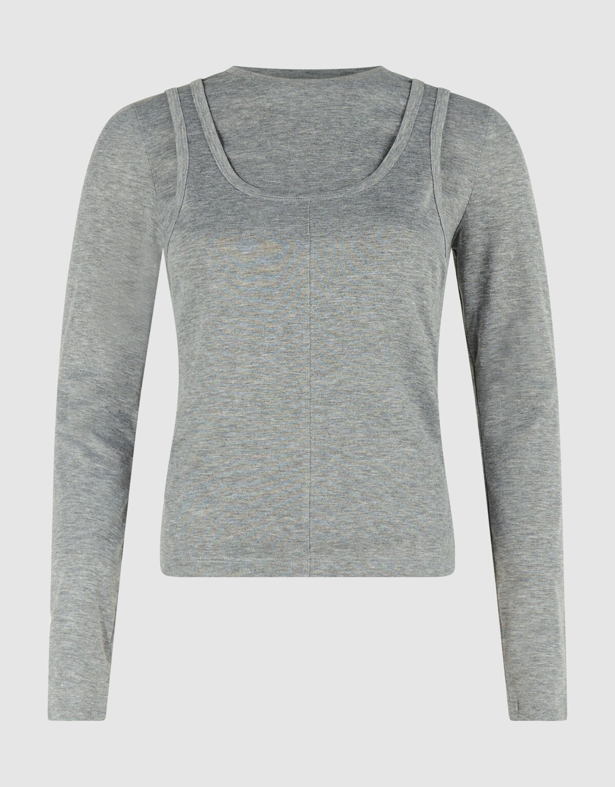 Double Singlet Top Grau SHOEBY WOMEN