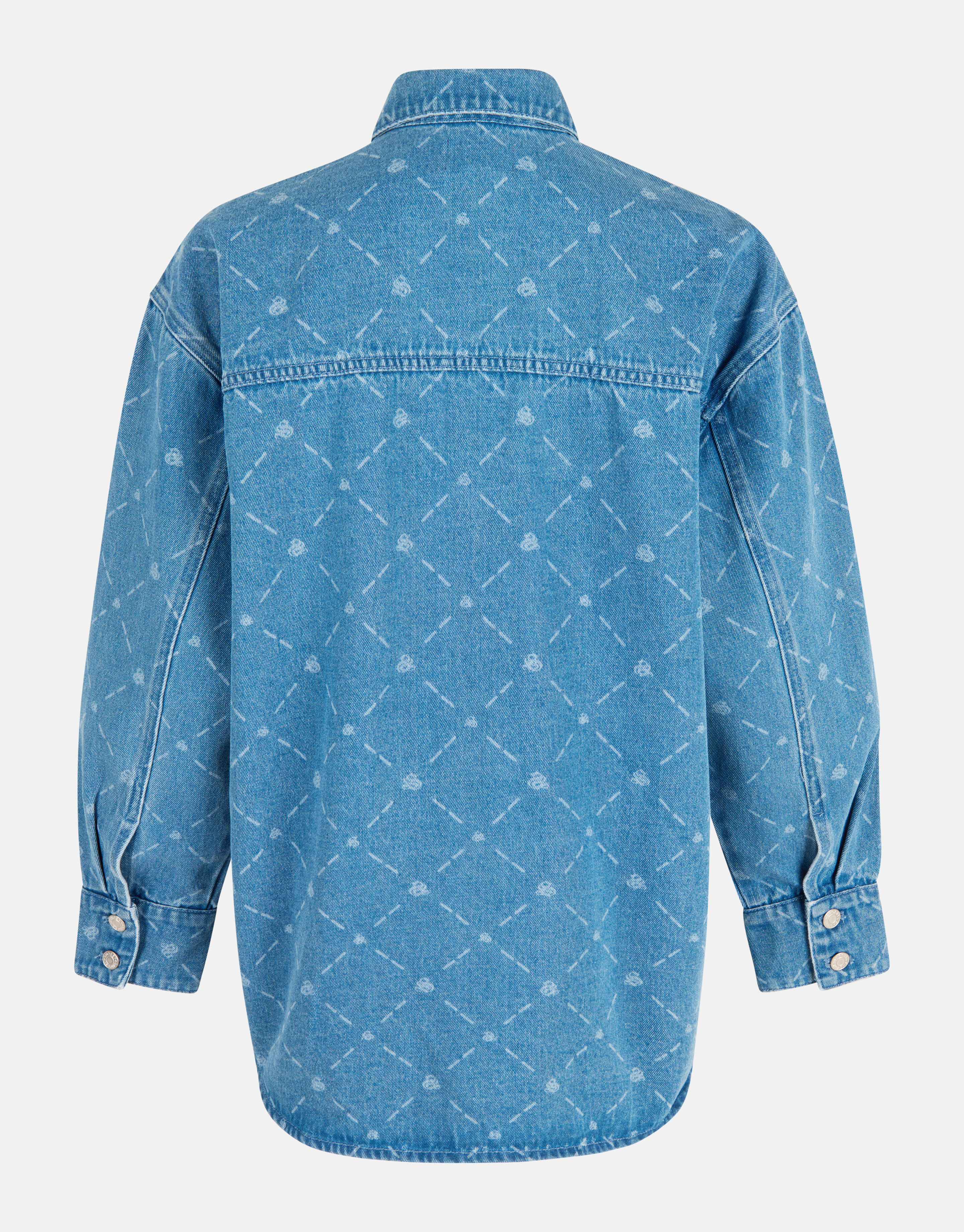 Bedruckte Denim-Bluse Blau SHOEBY WOMEN
