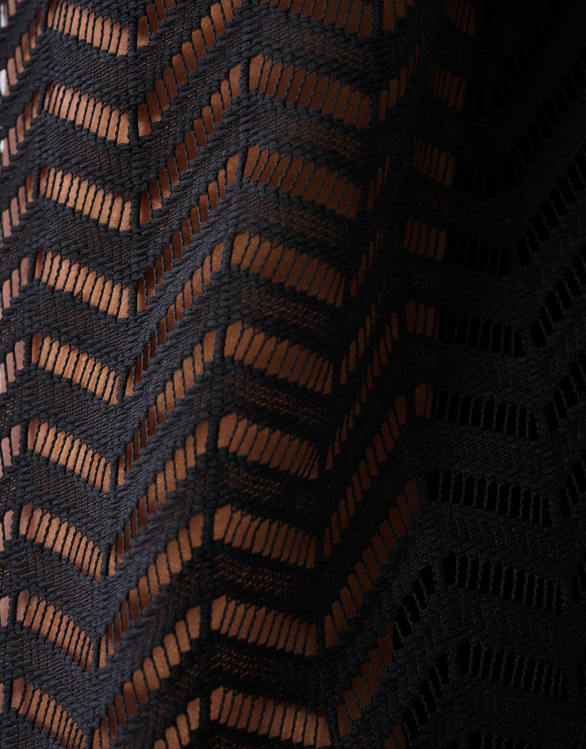 Zickzack Spitzenbluse Schwarz SHOEBY WOMEN