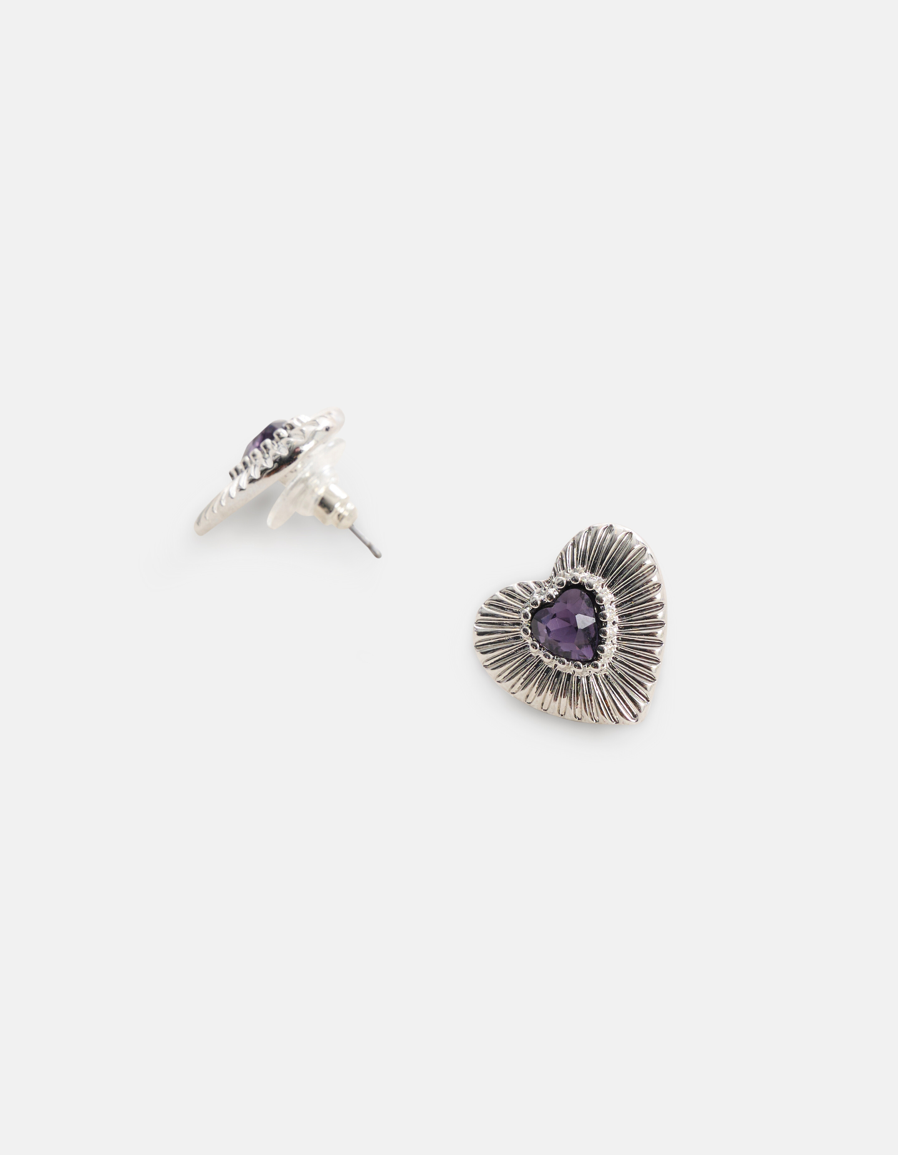 Herz-Ohrringe Silber SHOEBY ACCESSOIRES