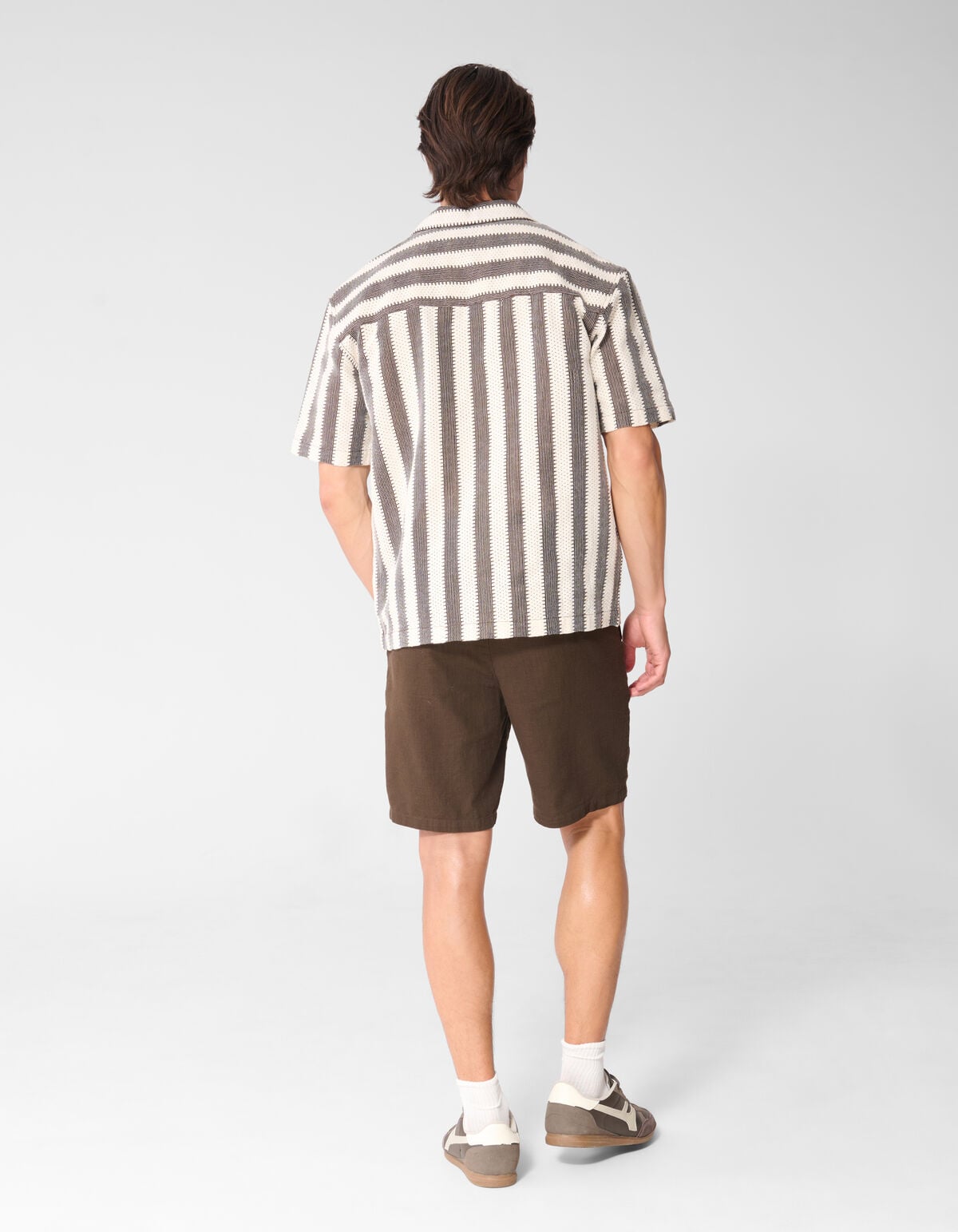 Locker sitzendes H&auml;kel-Overshirt SHOEBY MEN