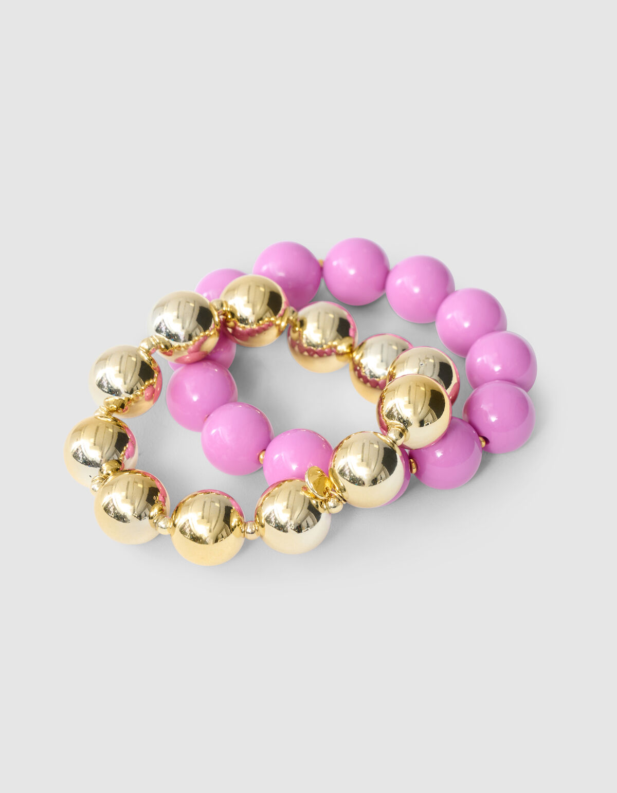 Perlenarmband-Set Rosa SHOEBY ACCESSOIRES