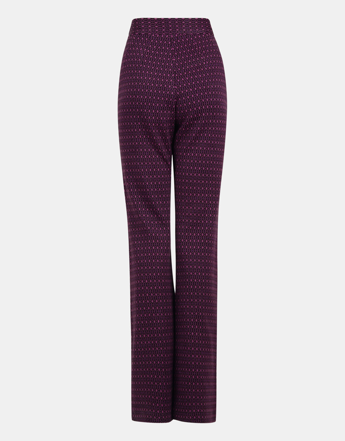 Straight Fit Hose mit grafischem Druck Violett EKSEPT