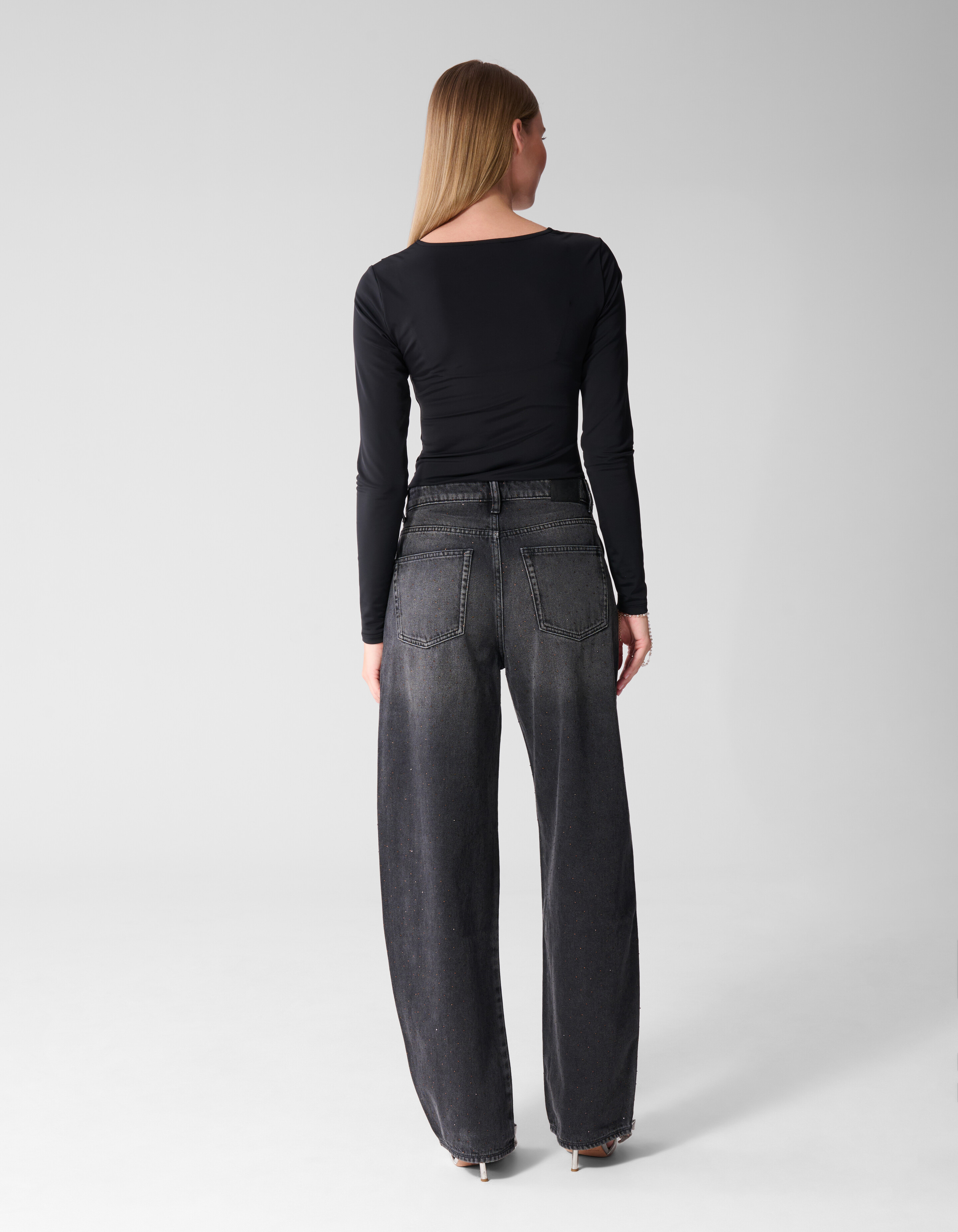 Schwarzer Body aus Spitzenmix SHOEBY WOMEN