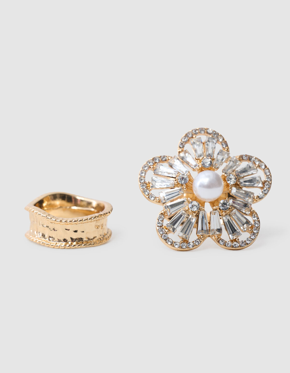 Strass-Schal-Anh&auml;nger-Set Gold SHOEBY ACCESSOIRES