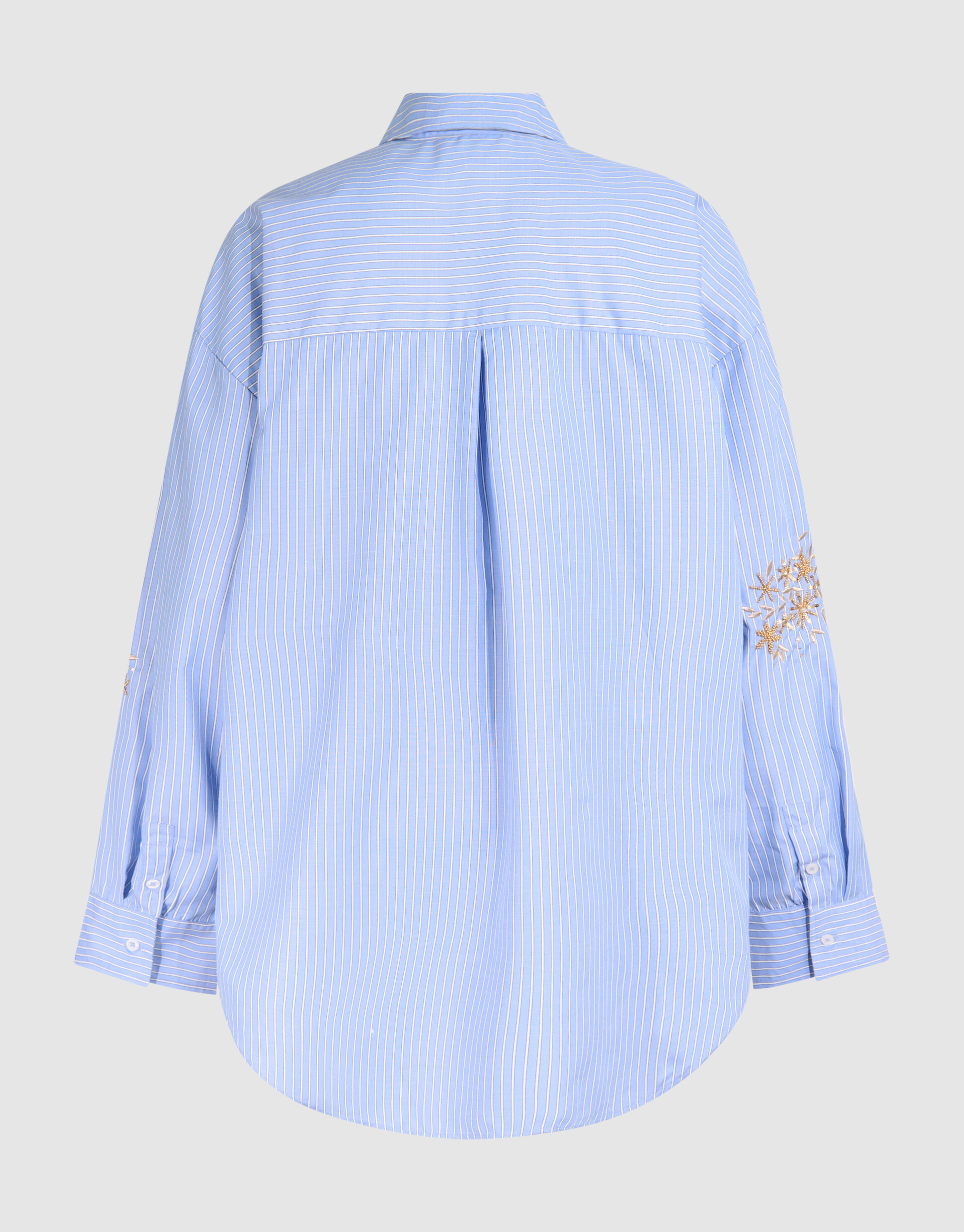 Nadelstreifen-Stickerei Bluse Blau von Mieke SHOEBY WOMEN