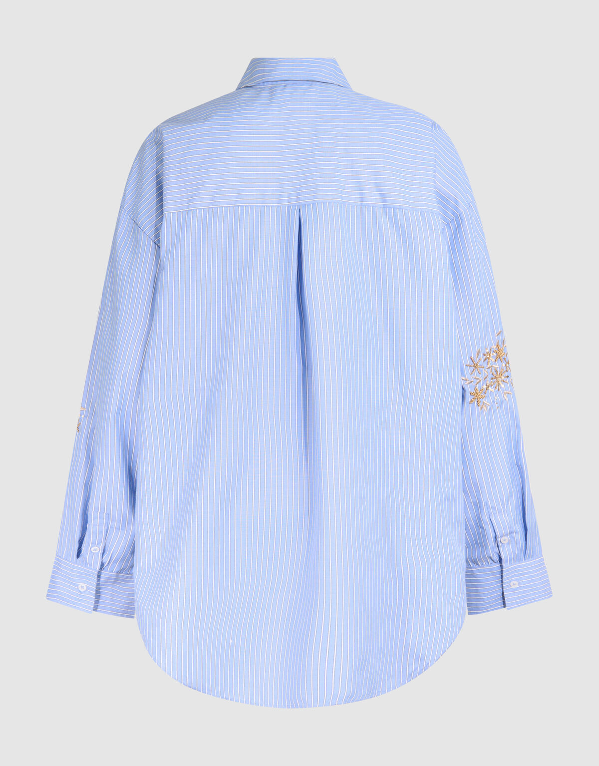 Nadelstreifen-Stickerei Bluse Blau von Mieke SHOEBY WOMEN