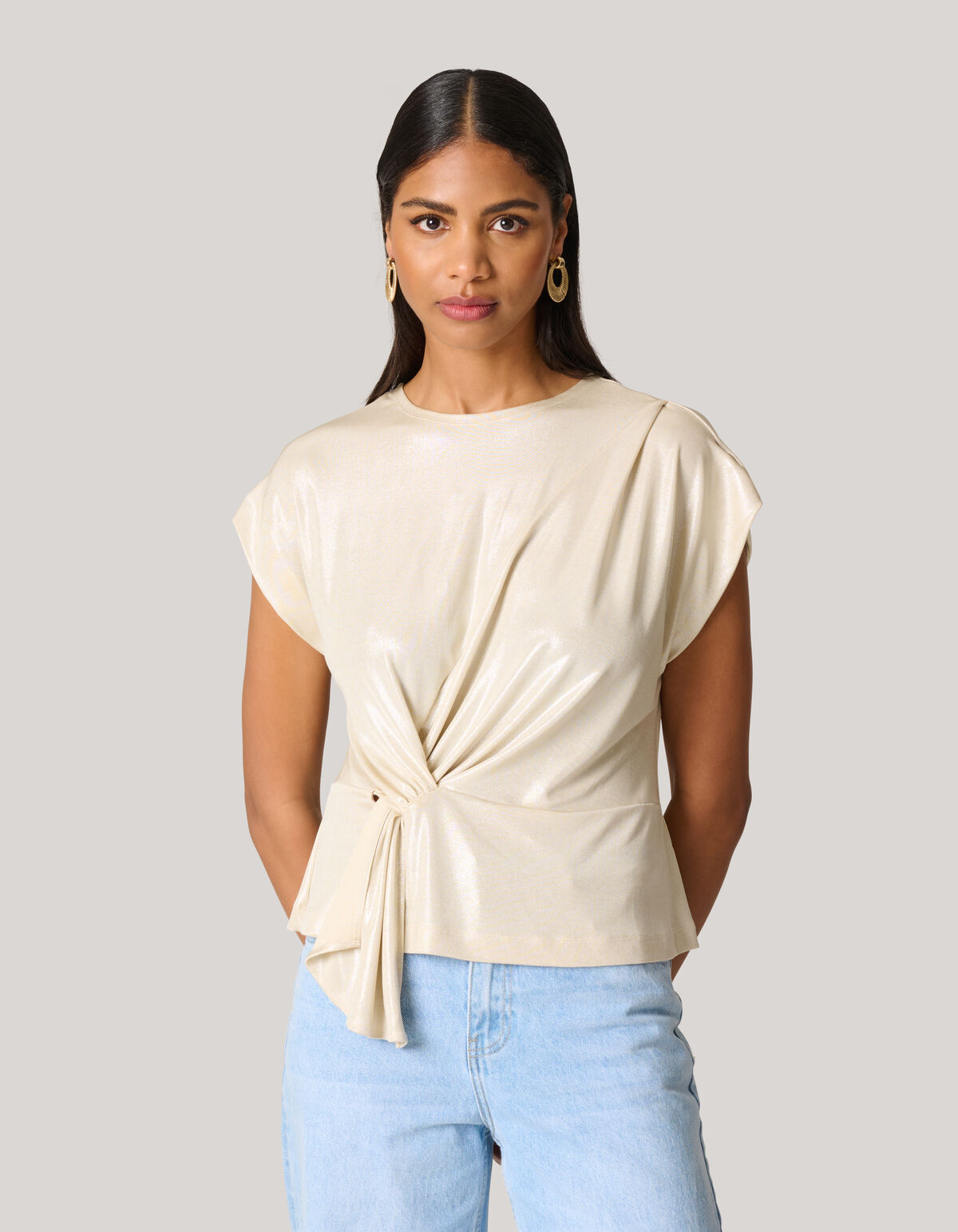 Knotted Top Goud SHOEBY WOMEN