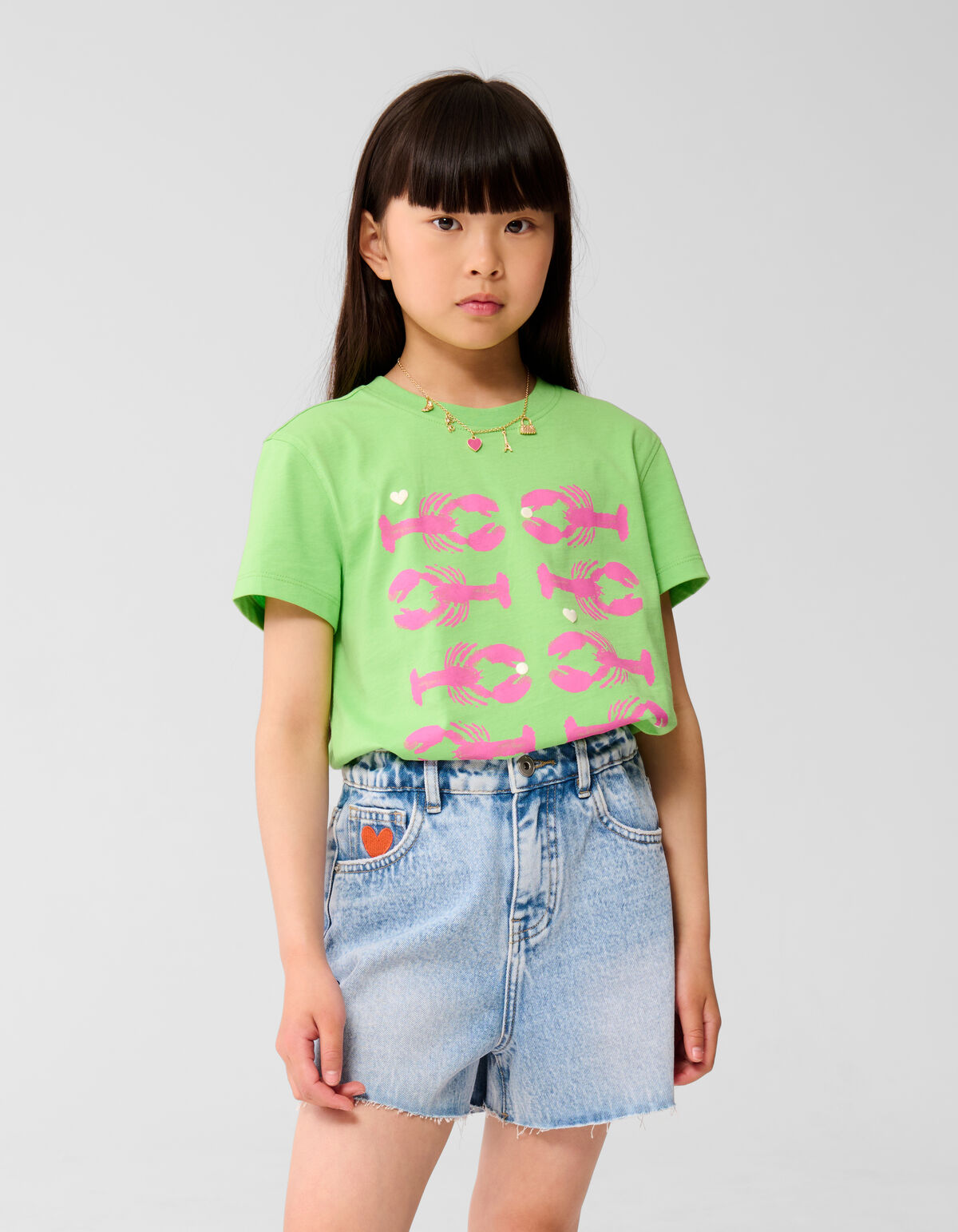 Hummer Artwork T-shirt Hellgrün SHOEBY GIRLS