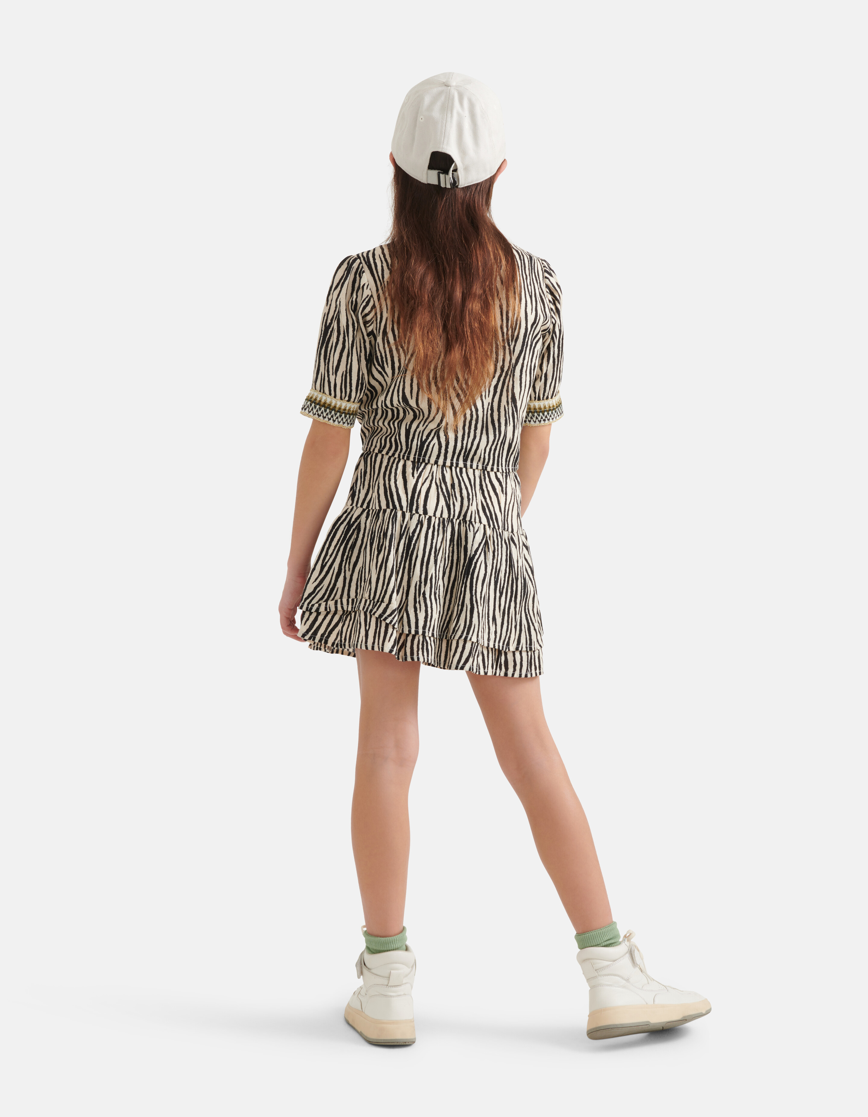 Zebra-Print-Rock Schwarz/ Off-white SHOEBY GIRLS