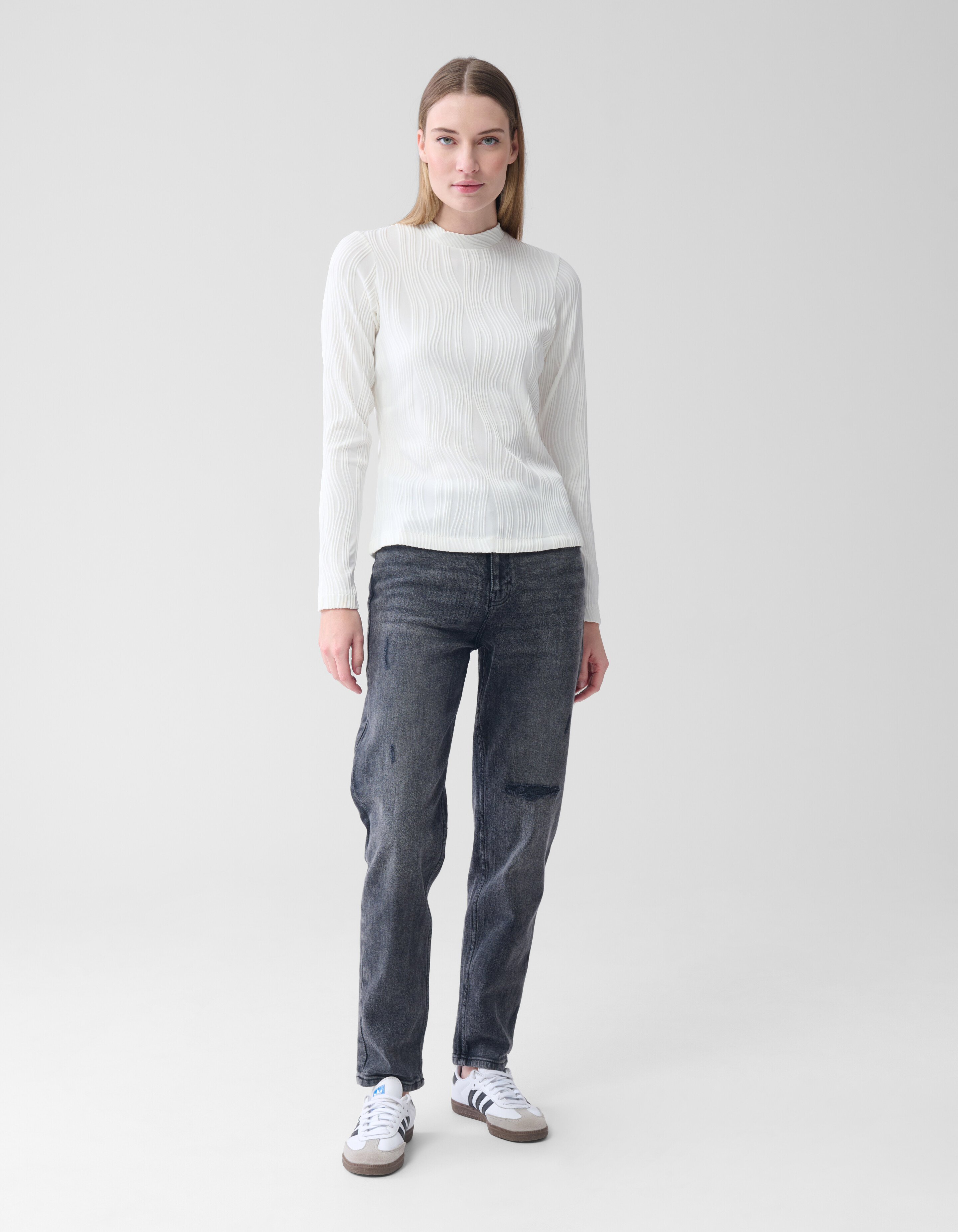 Crinkle Top Weiß SHOEBY WOMEN