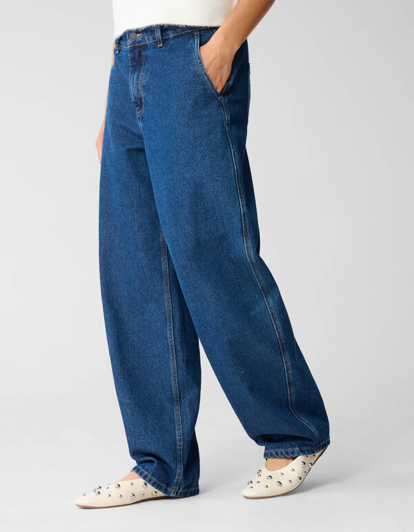 Barrel Fit Jeans Dunkelblau von Mieke SHOEBY WOMEN