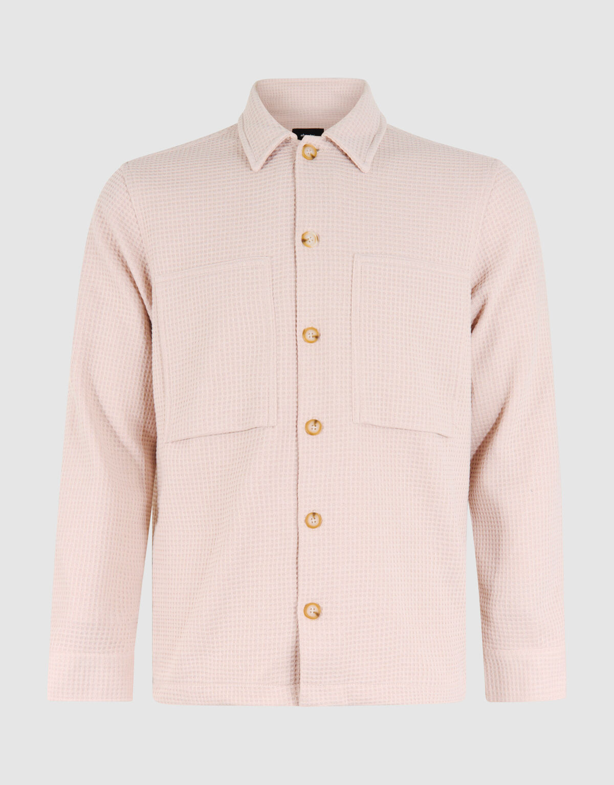 Texturiertes Überhemd Sand SHOEBY MEN