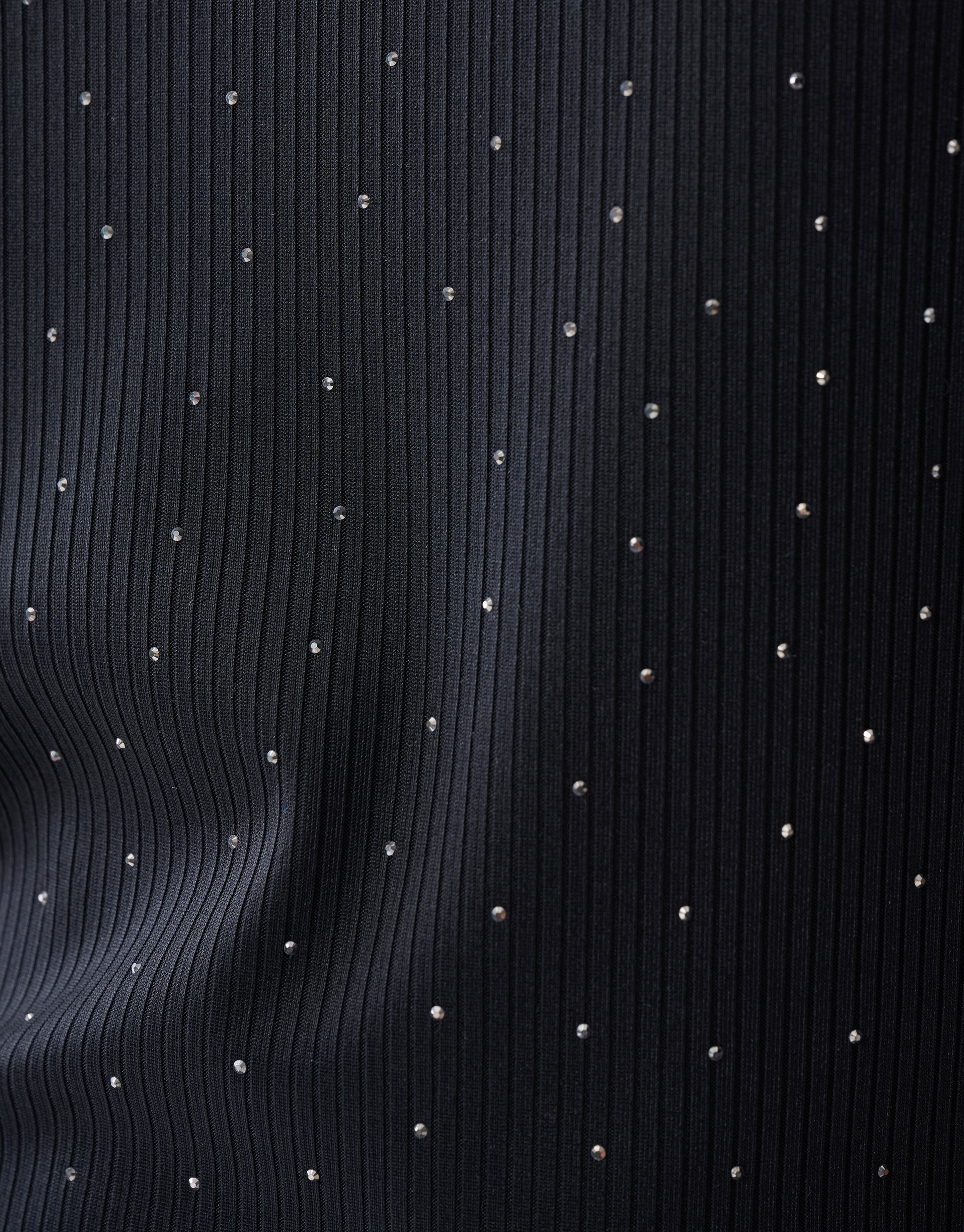Strass-Rüschen-Top Schwarz SHOEBY WOMEN