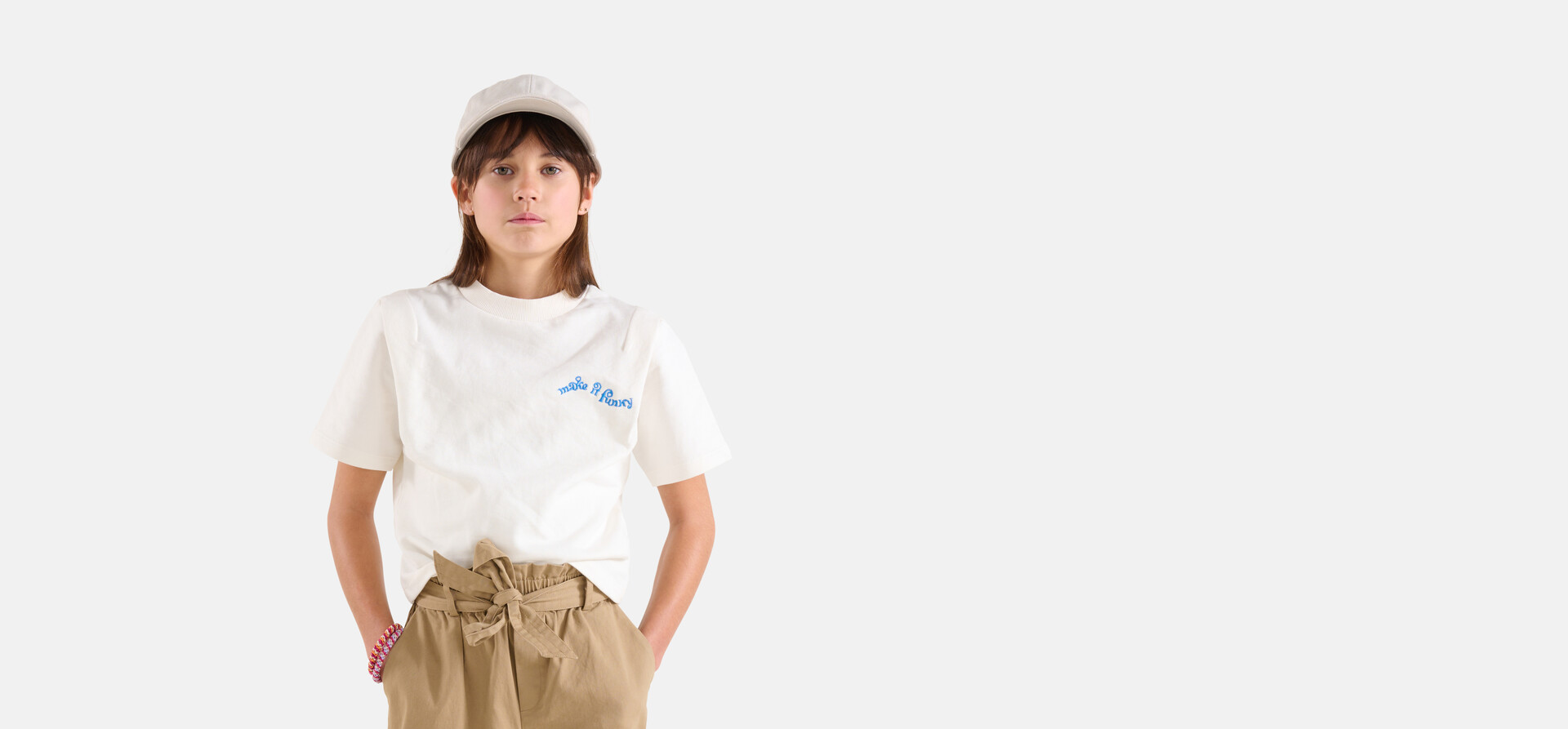Bold Sweat T-shirt Off White SHOEBY GIRLS
