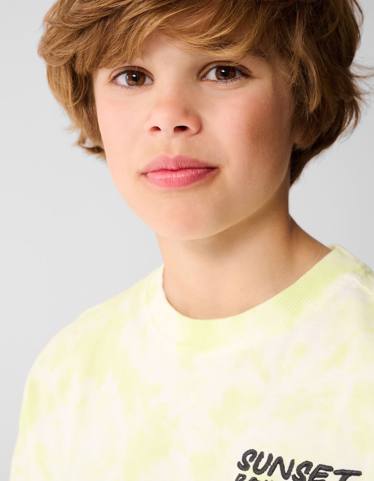 Tie Dye T-shirt Hellgrün SHOEBY BOYS