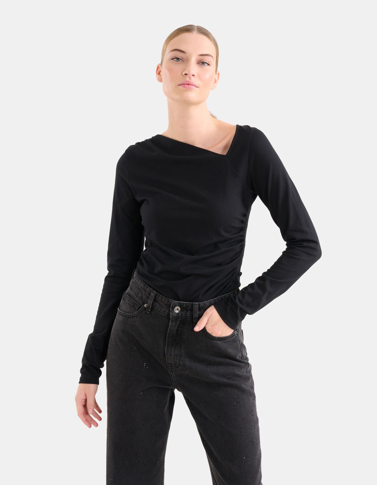 Asymmetrisches Top Schwarz SHOEBY WOMEN