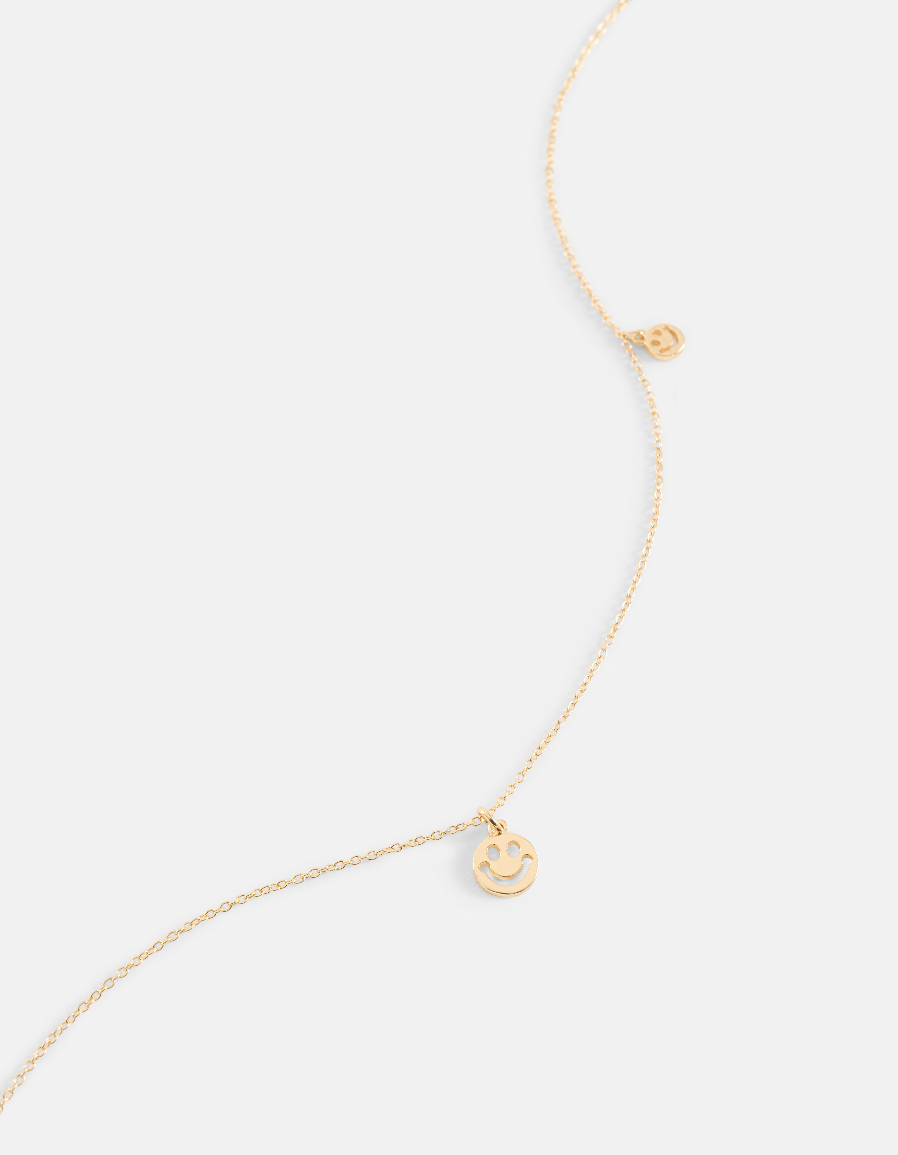 Smiley-Halskette Gold SHOEBY ACCESSOIRES
