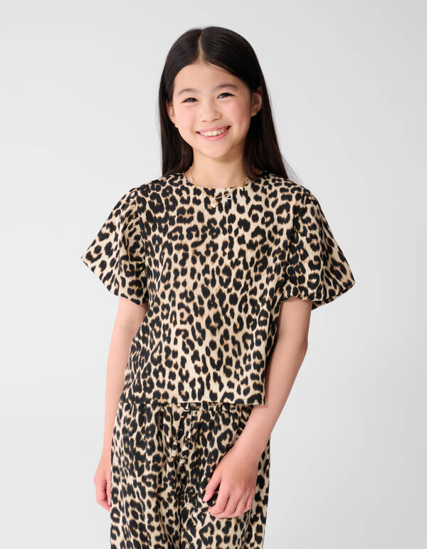 Leopard Drehverschluss Hellbraun SHOEBY GIRLS