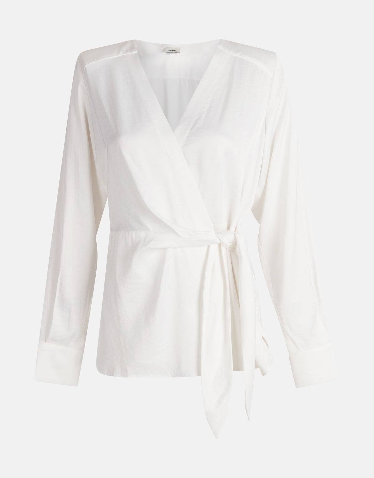 Satin-Wickelbluse Off White von Mieke SHOEBY WOMEN