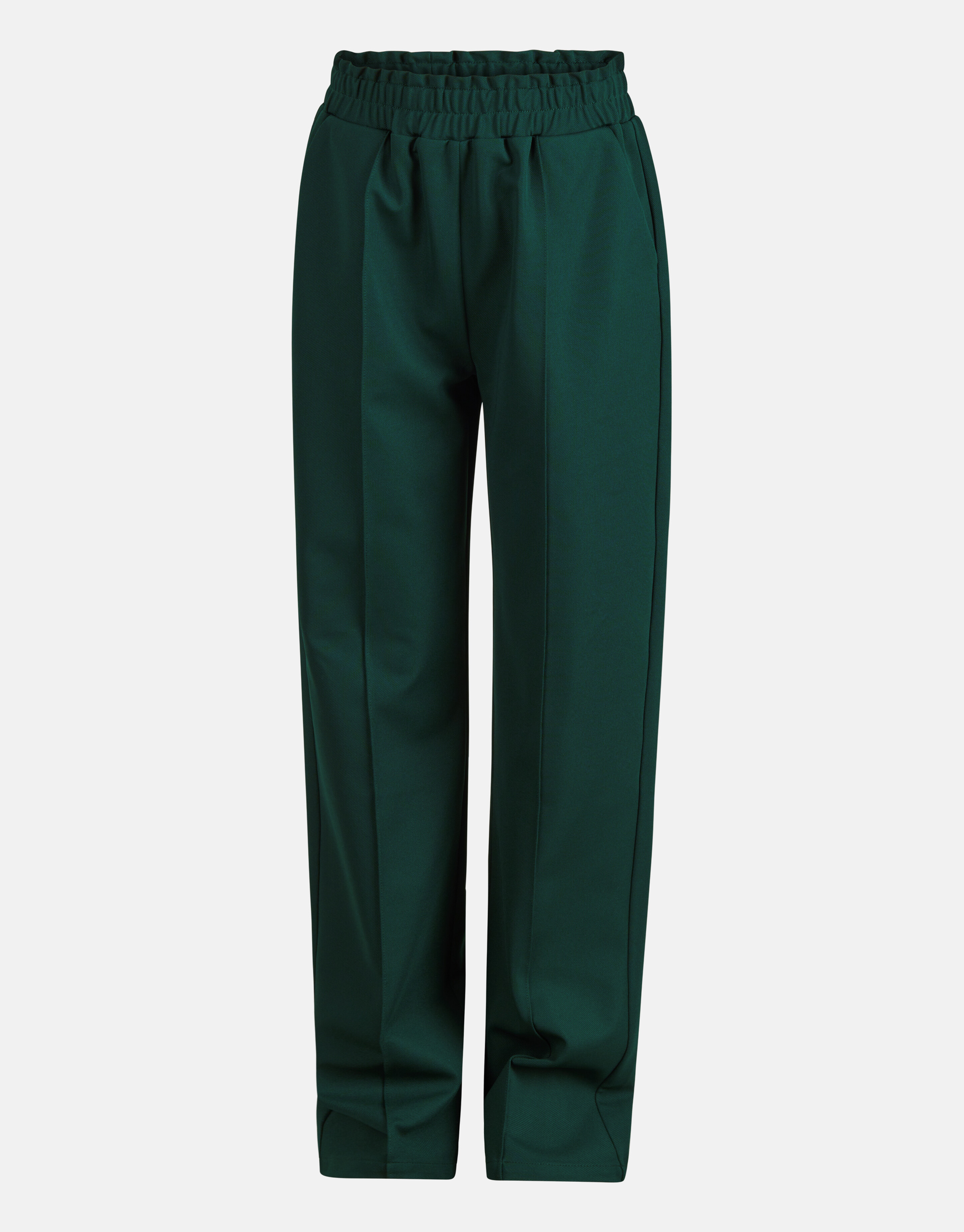 Basis Wide Leg Broek Donkergroen SHOEBY GIRLS