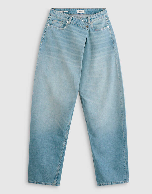 Baggy Fit, umgeschlagene Jeans Mittlerer Stein SHOEBY WOMEN