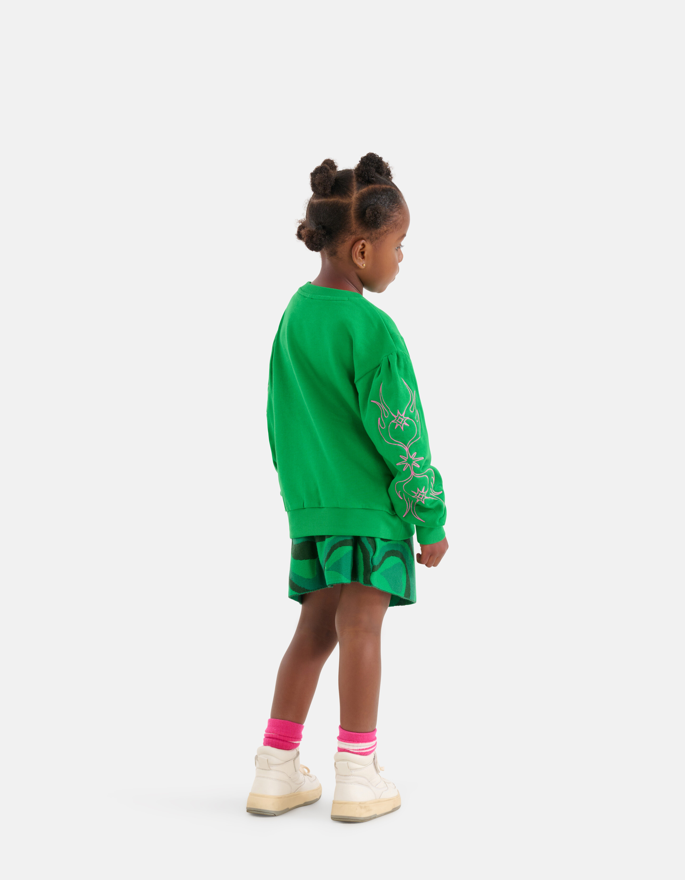 Pullover mit Stickerei Grün SHOEBY GIRLS
