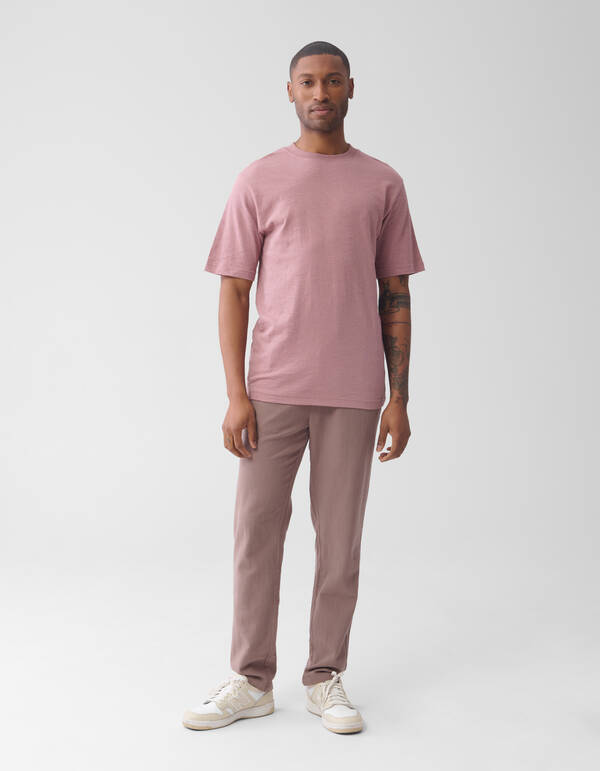 Jacquard-T-Shirt Rosa SHOEBY MEN