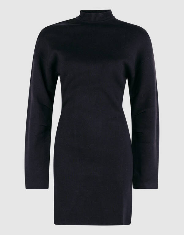 Balloon Sleeve Kleid Schwarz SHOEBY WOMEN
