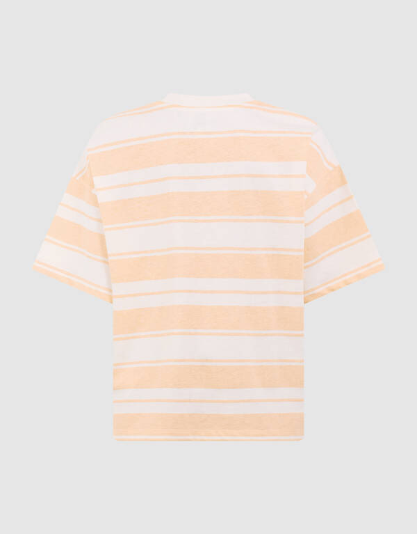 T-Shirt mit Sardinenmuster Hellorange SHOEBY GIRLS
