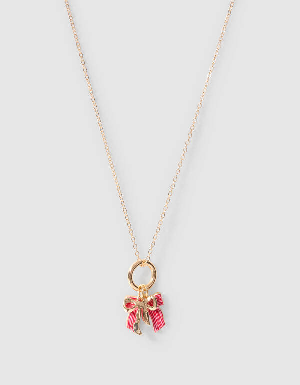 Bow Charm Kette Gold SHOEBY ACCESSOIRES