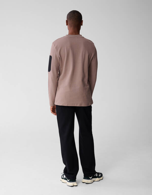 Structure Pocket T-Shirt Hellbraun SHOEBY MEN