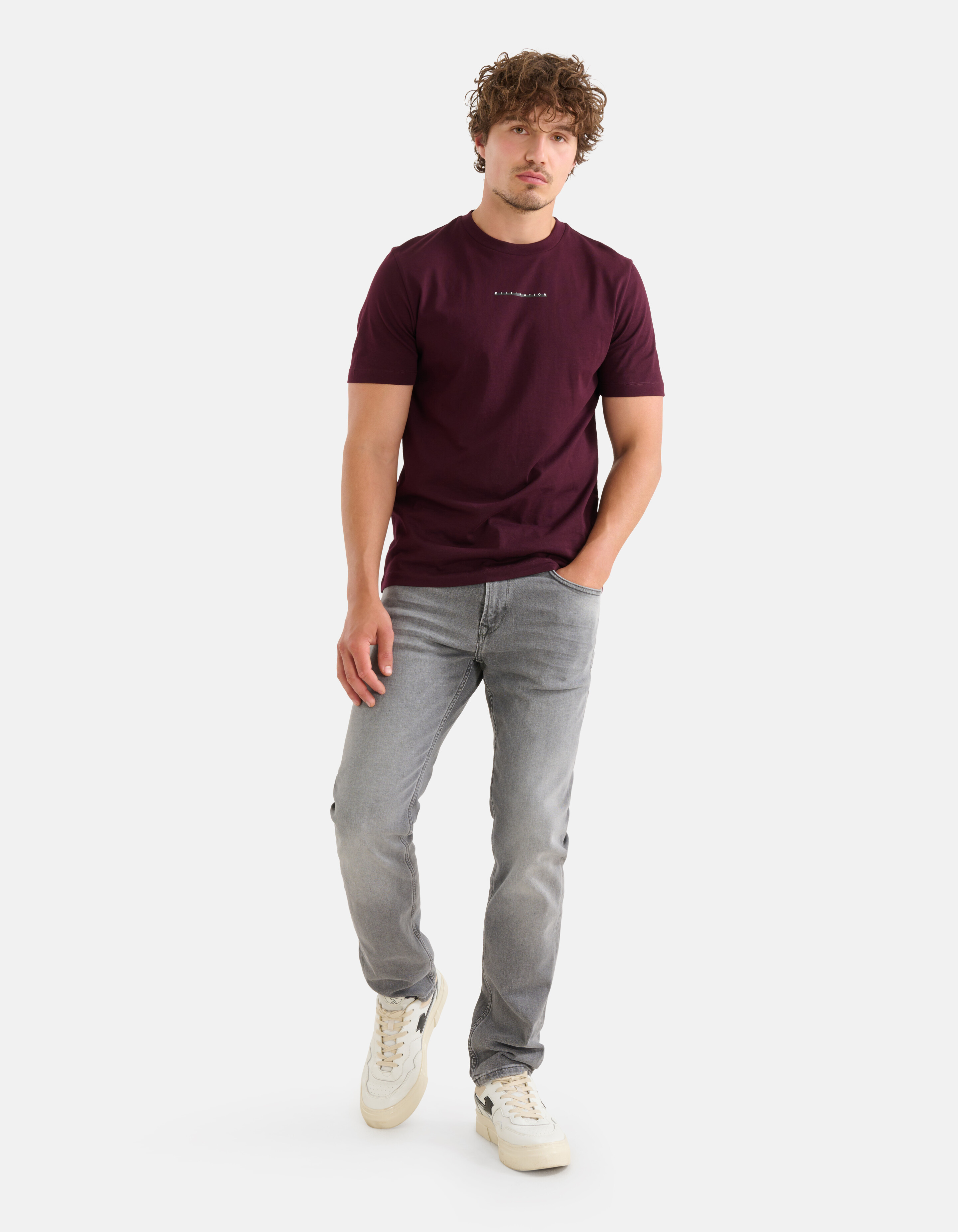 Kunstwerk T-shirt Bordeaux SHOEBY MEN